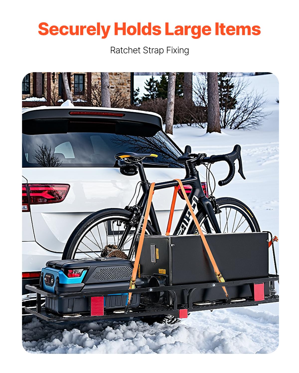 Foto 7 pulgar | Transportador De Carga Hitch Vevor De 53 X 19 Cm Con 227 Kg De Capacidad Para Suv - Venta Internacional.