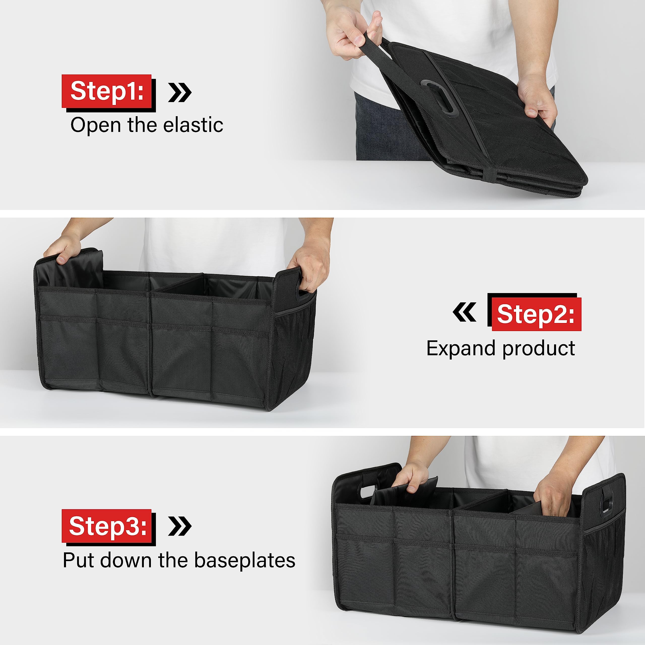 Foto 4 pulgar | Organizador De Maletero De Coche, Sencillo, De Lujo, 2 Compartimentos, Impermeable - Venta Internacional.