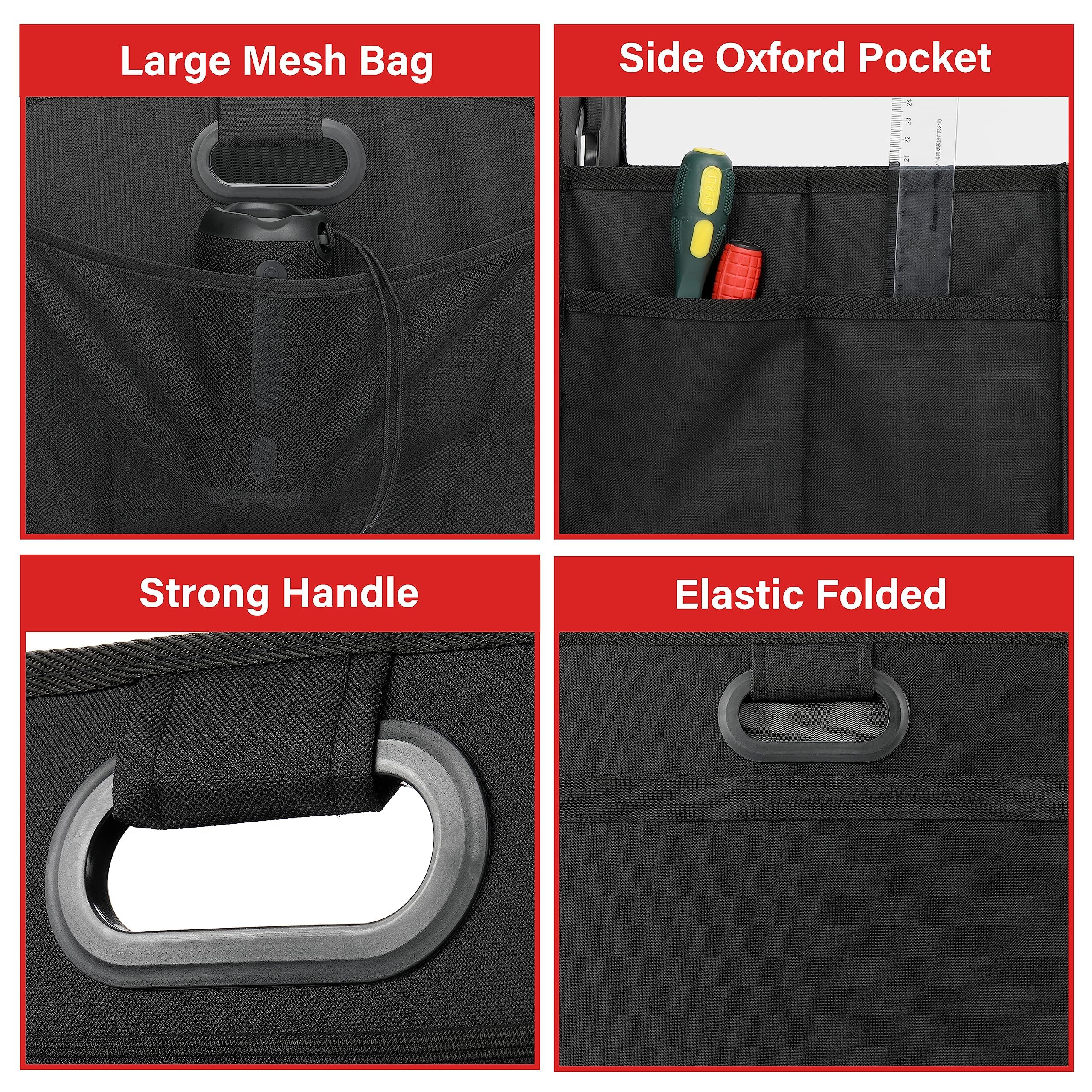 Foto 6 pulgar | Organizador De Maletero De Coche, Sencillo, De Lujo, 2 Compartimentos, Impermeable - Venta Internacional.
