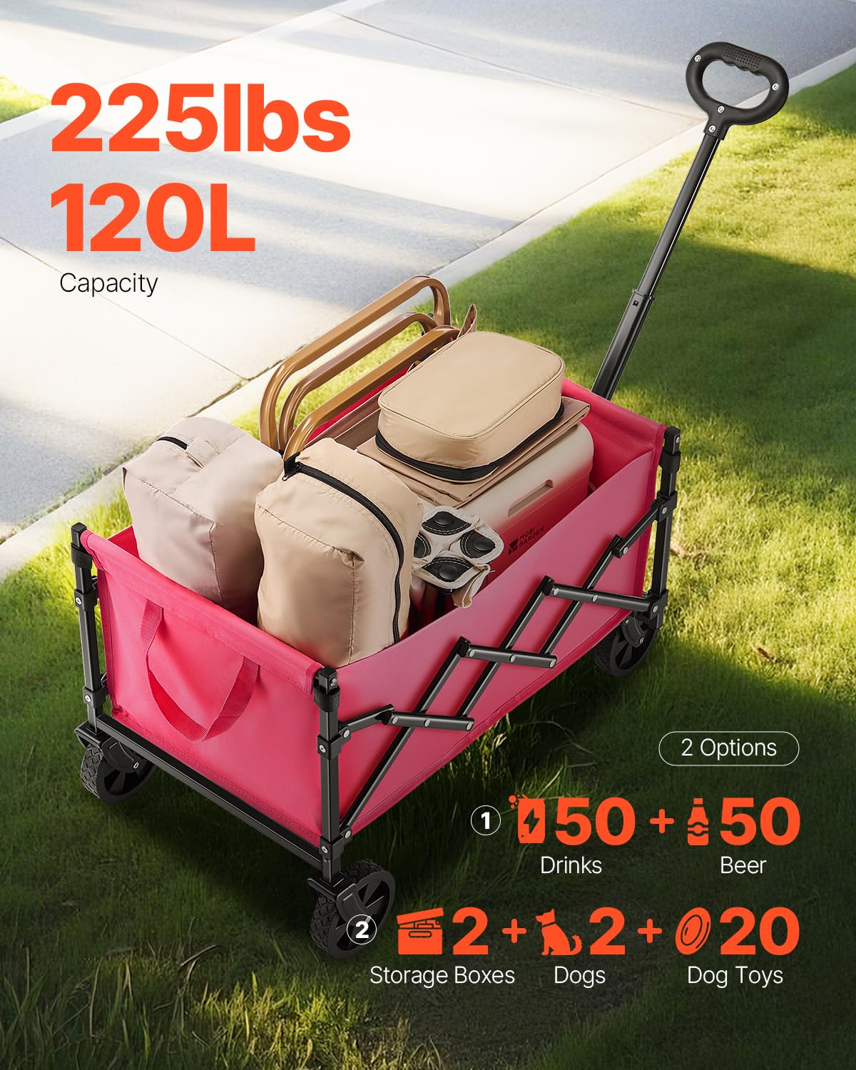 Foto 3 pulgar | Carrito Plegable Vevor con Ruedas - Venta Internacional