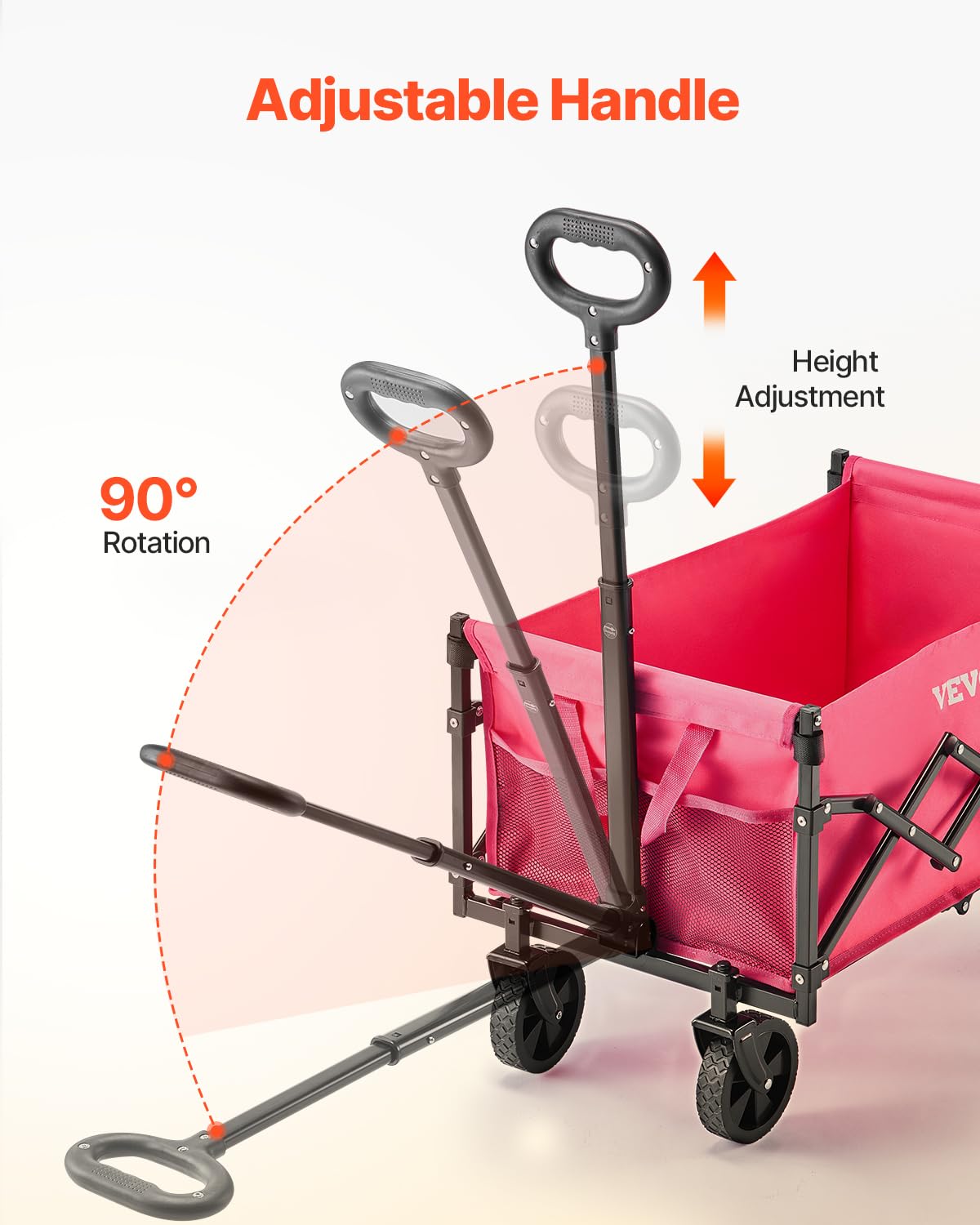 Foto 3 | Carrito Plegable Vevor con Ruedas - Venta Internacional