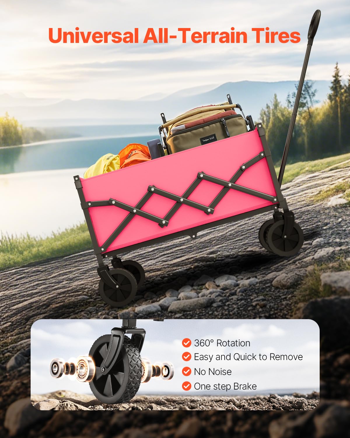 Foto 6 pulgar | Carrito Plegable Vevor con Ruedas - Venta Internacional