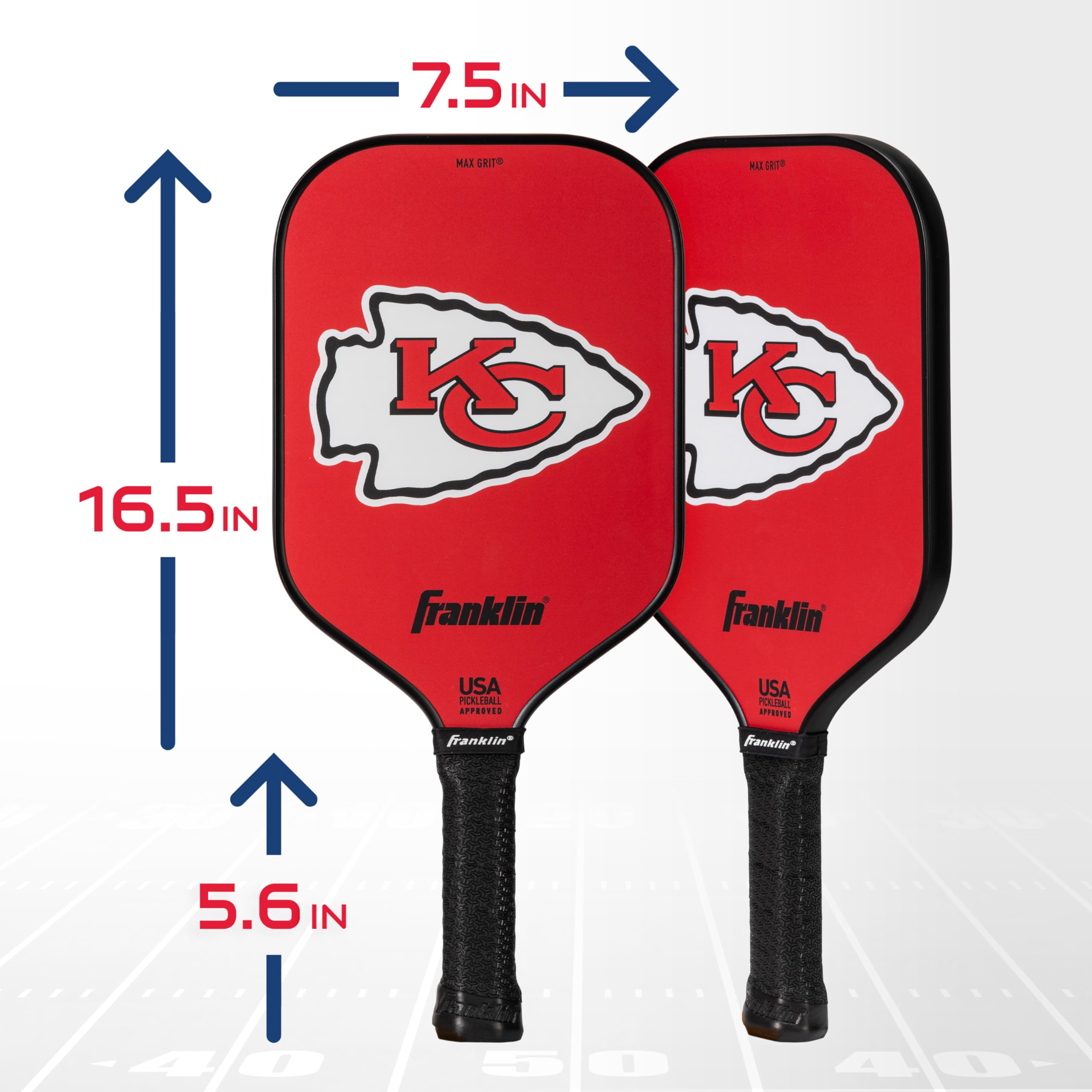 Foto 3 pulgar | Pickleball Paddle Franklin Sports Kansas City Chiefs Nfl - Venta Internacional.