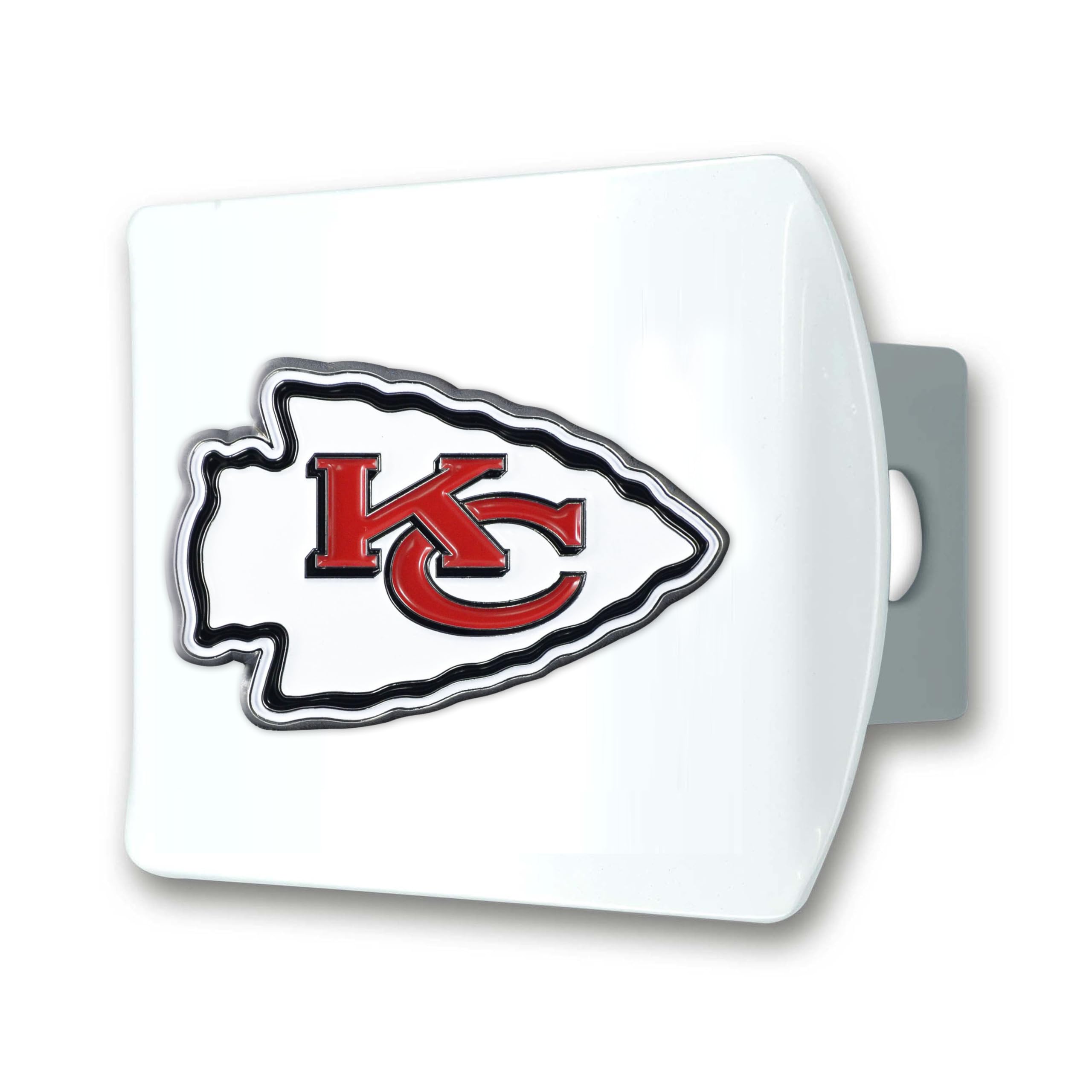Foto 1 | Funda De Enganche Fanmats Nfl Kansas City Chiefs Blanca Con Logotipo 3d - Venta Internacional.