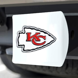 Foto 5 | Funda De Enganche Fanmats Nfl Kansas City Chiefs Blanca Con Logotipo 3d - Venta Internacional.