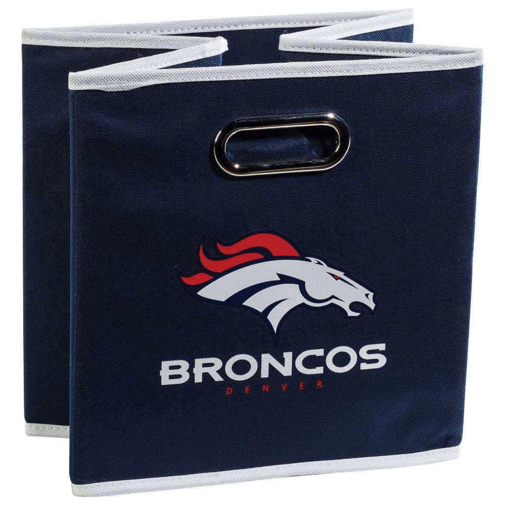 Foto 2 | Cubo De Almacenamiento Plegable Franklin Sports Nfl Denver Broncos - Venta Internacional.
