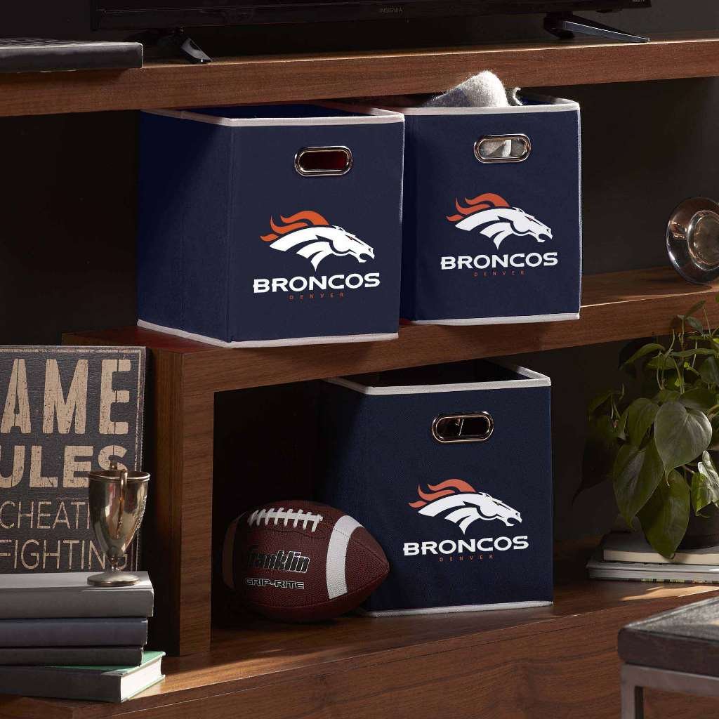 Foto 5 | Cubo De Almacenamiento Plegable Franklin Sports Nfl Denver Broncos - Venta Internacional.