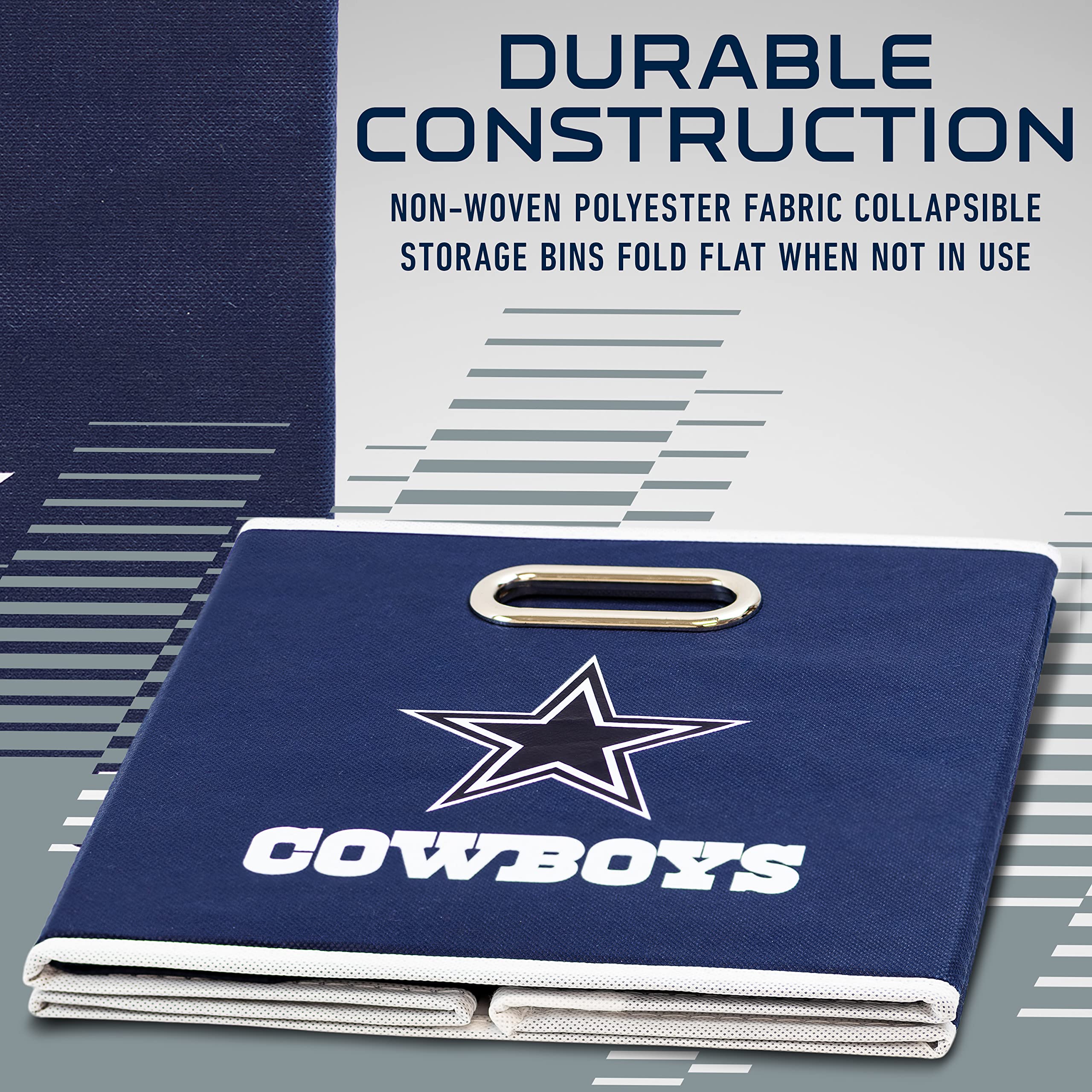 Foto 5 pulgar | Contenedor De Almacenamiento Plegable Franklin Sports Nfl Dallas Cowboys - Venta Internacional.