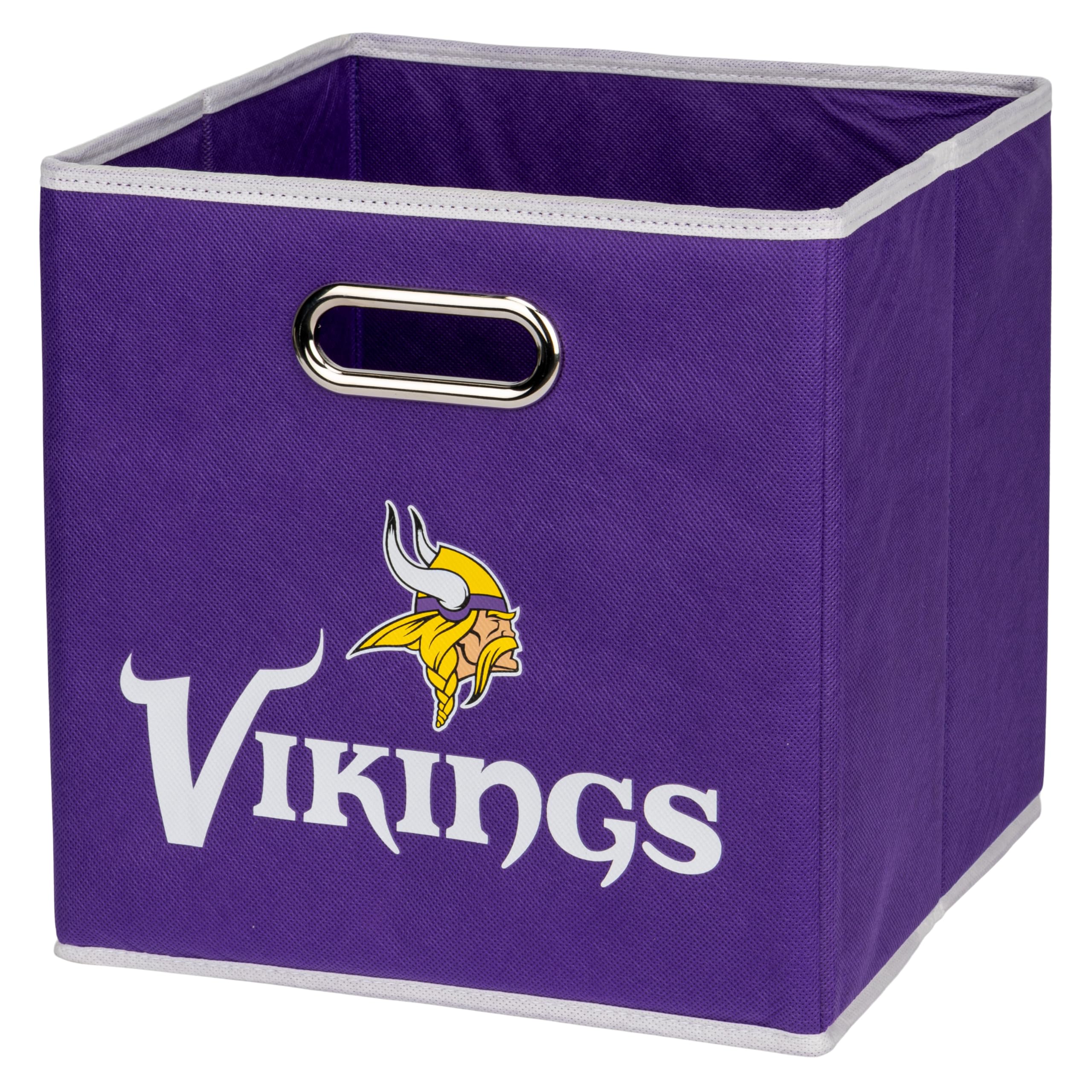 Foto 2 pulgar | Contenedor De Almacenamiento Franklin Sports Minnesota Vikings Nfl 11x11 - Venta Internacional.