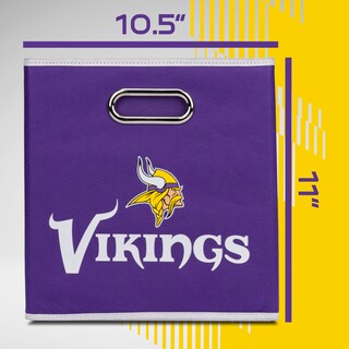 Foto 2 | Contenedor De Almacenamiento Franklin Sports Minnesota Vikings Nfl 11x11 - Venta Internacional.