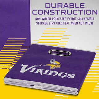 Foto 4 | Contenedor De Almacenamiento Franklin Sports Minnesota Vikings Nfl 11x11 - Venta Internacional.
