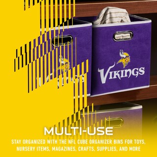 Foto 5 | Contenedor De Almacenamiento Franklin Sports Minnesota Vikings Nfl 11x11 - Venta Internacional.