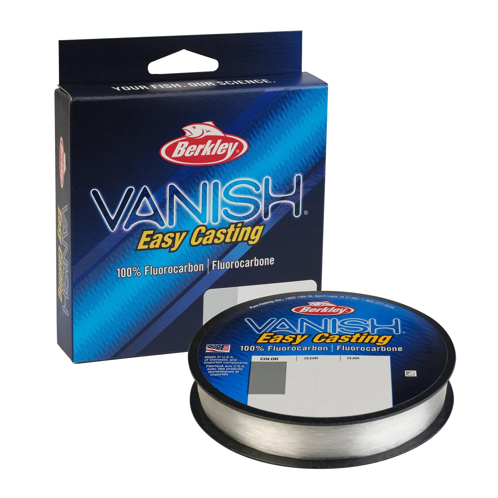 Foto 1 | Línea De Pesca Berkley Vanish , 20 Libras, 9 Kg, 250 Yardas, 228 M, Transparente - Venta Internacional.