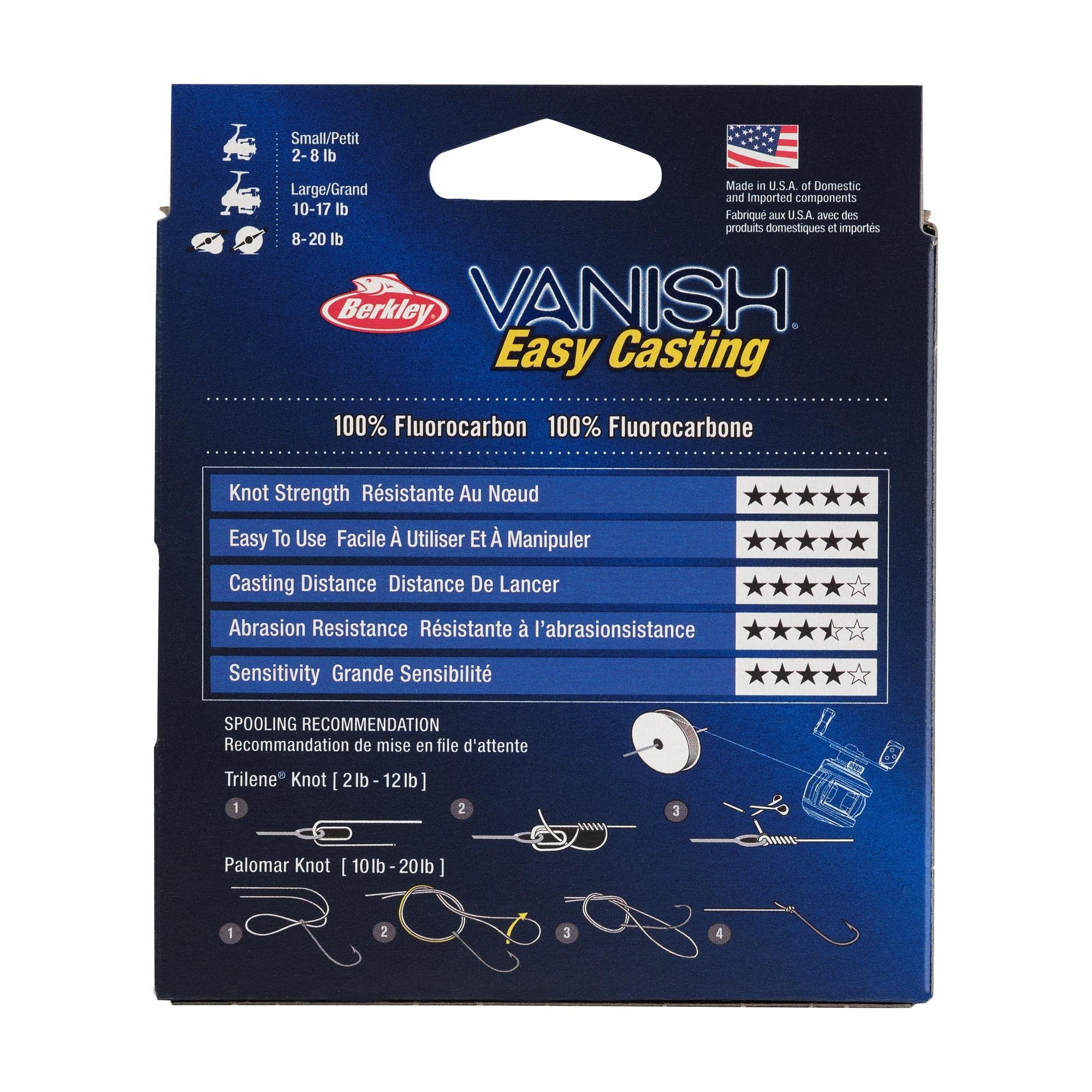 Foto 6 pulgar | Línea De Pesca Berkley Vanish , 20 Libras, 9 Kg, 250 Yardas, 228 M, Transparente - Venta Internacional.