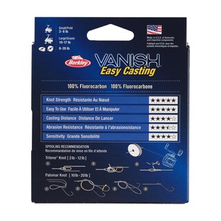 Foto 5 | Línea De Pesca Berkley Vanish , 20 Libras, 9 Kg, 250 Yardas, 228 M, Transparente - Venta Internacional.