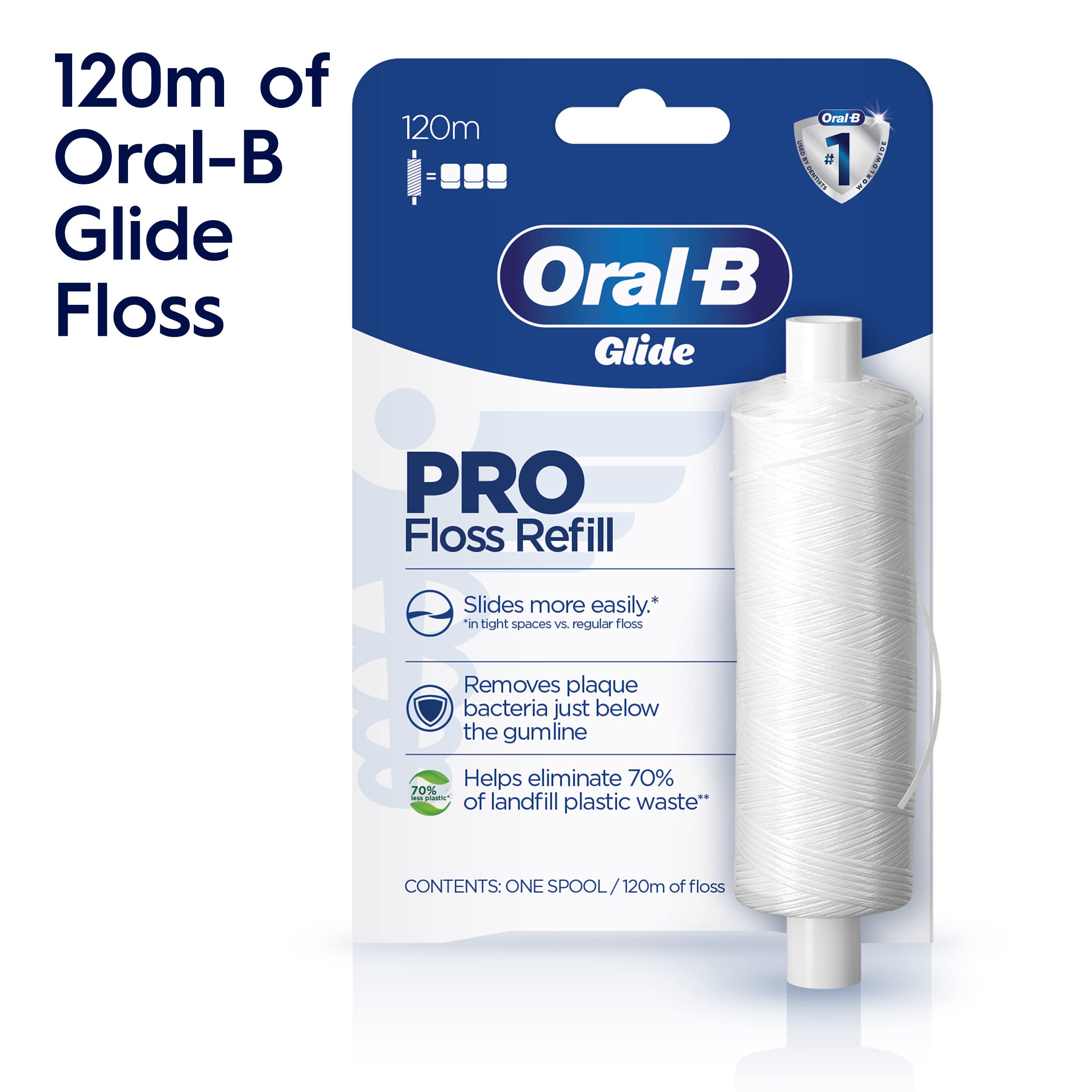 Foto 5 pulgar | Recambio De Hilo Dental Oral-b Glide Pro 120 M - Venta Internacional.
