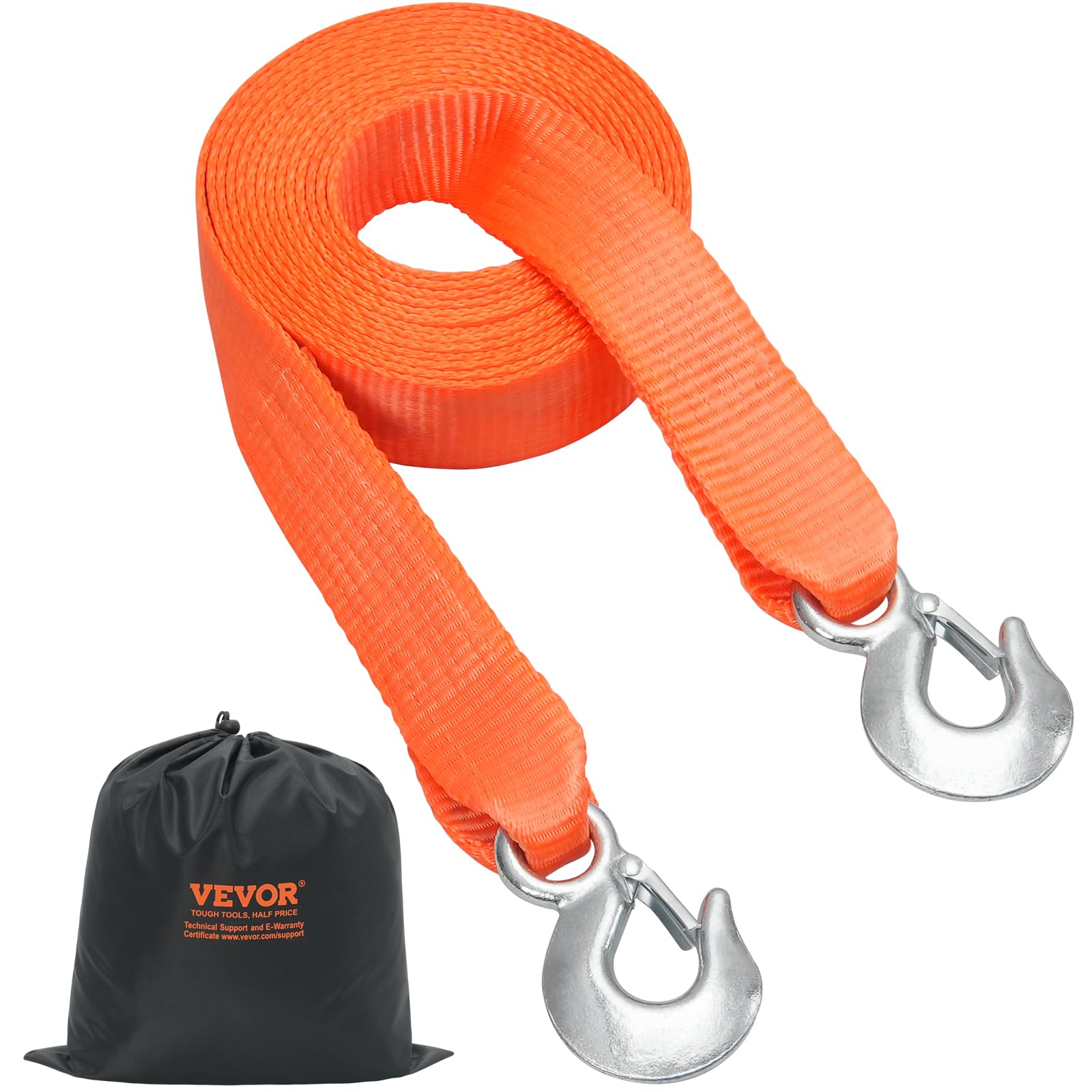 Foto 2 pulgar | Correa De Remolque Vevor Atv Para Coche, 2 M X 6 M, 7,7 T, Con Ganchos De Seguridad - Venta Internacional.
