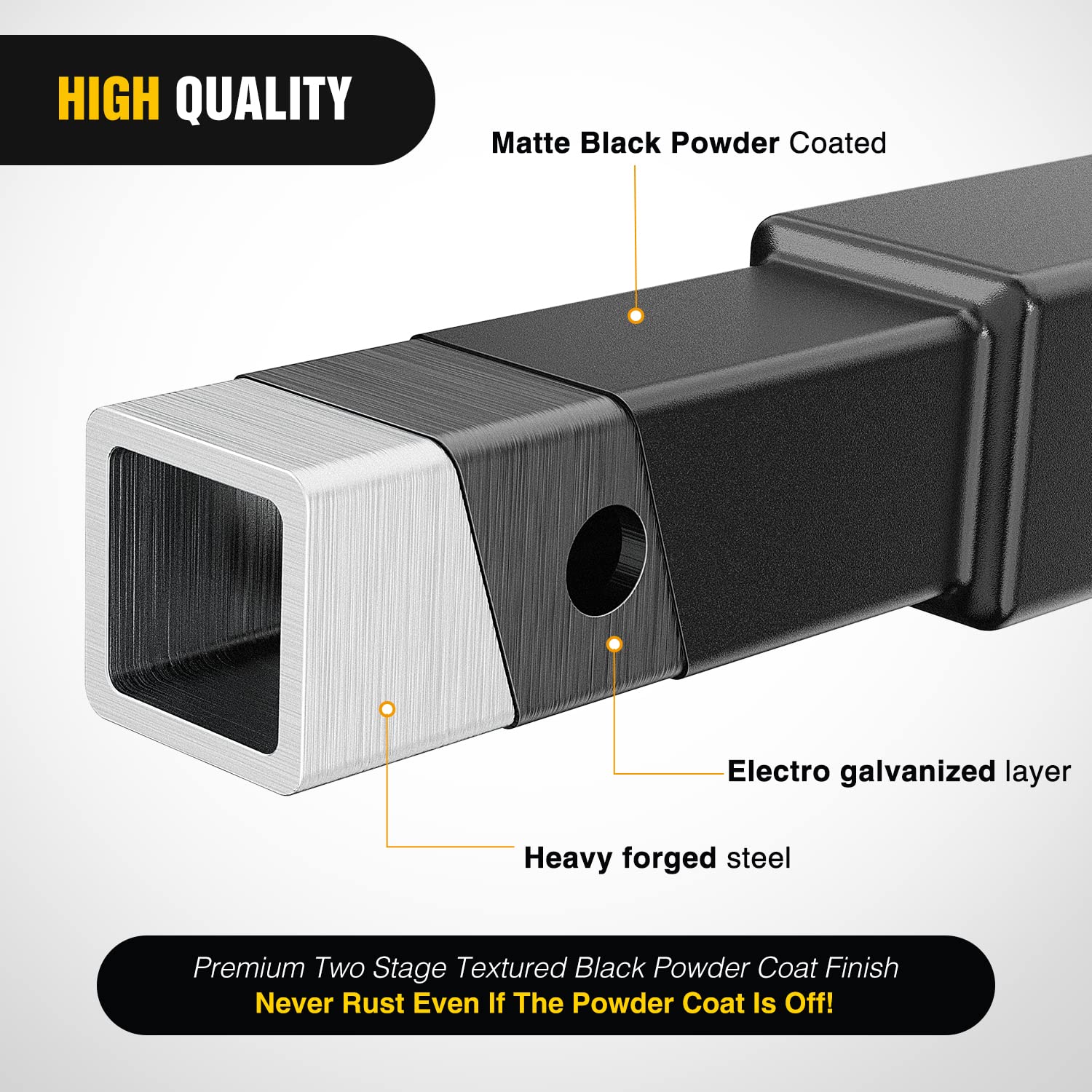 Foto 5 | Receptor Doble Hitch Extension Nilight De 2 Pulgadas, 25 Cm De Longitud Máxima - Venta Internacional.