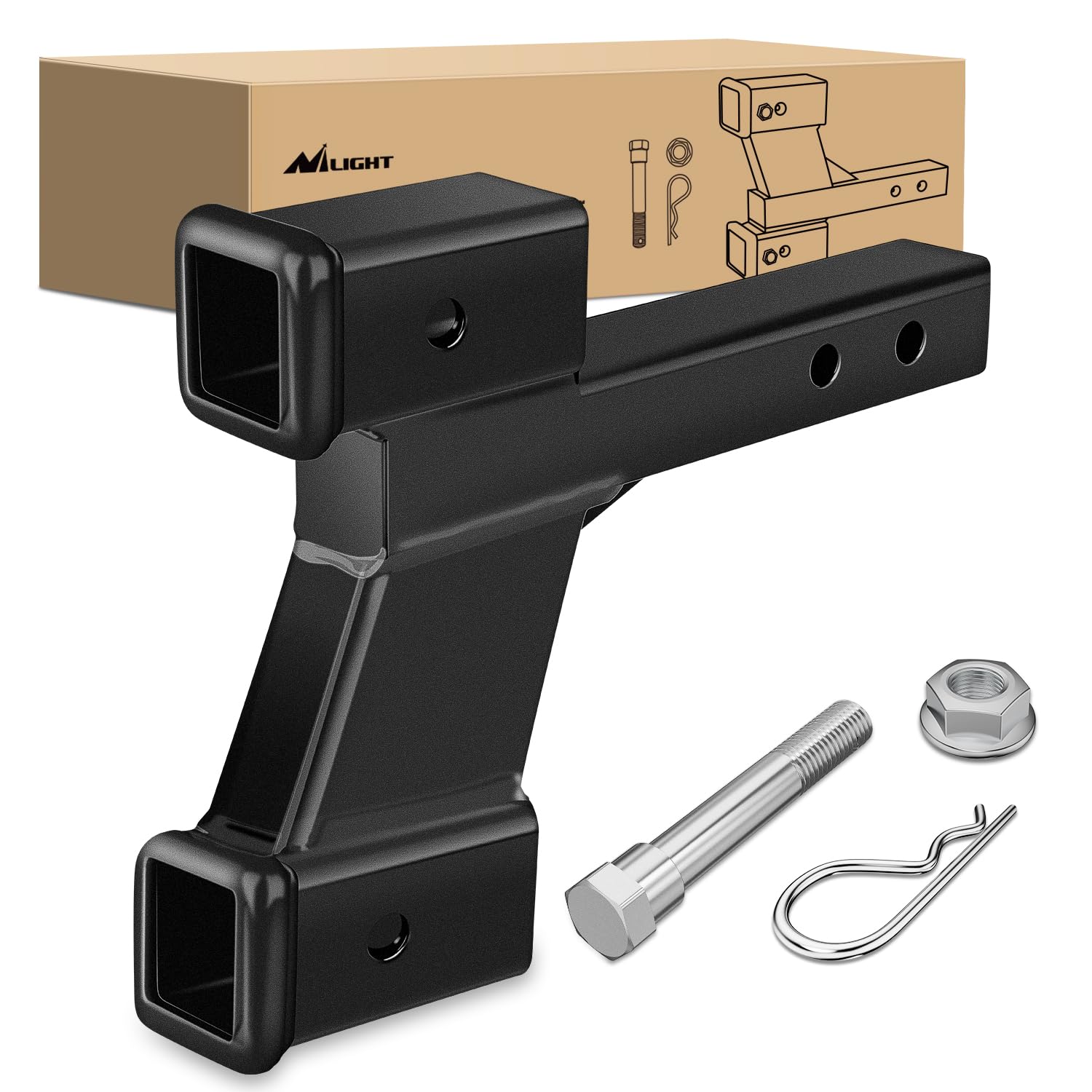 Foto 1 | Extensor De Doble Enganche Para Remolque, Receptor Nilight De 2 Pulgadas, 10,000 Libras - Venta Internacional.