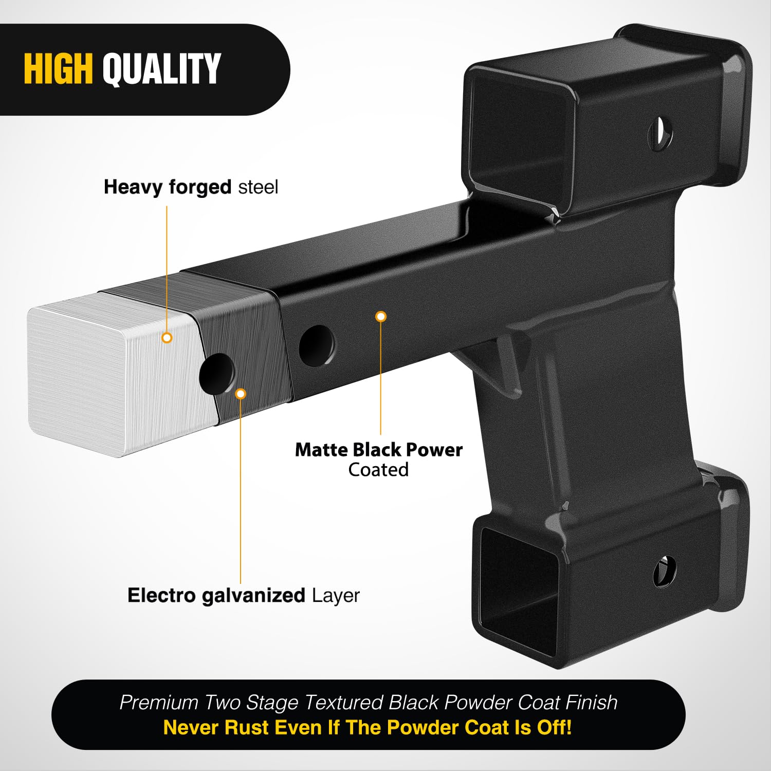 Foto 4 pulgar | Extensor De Doble Enganche Para Remolque, Receptor Nilight De 2 Pulgadas, 10,000 Libras - Venta Internacional.