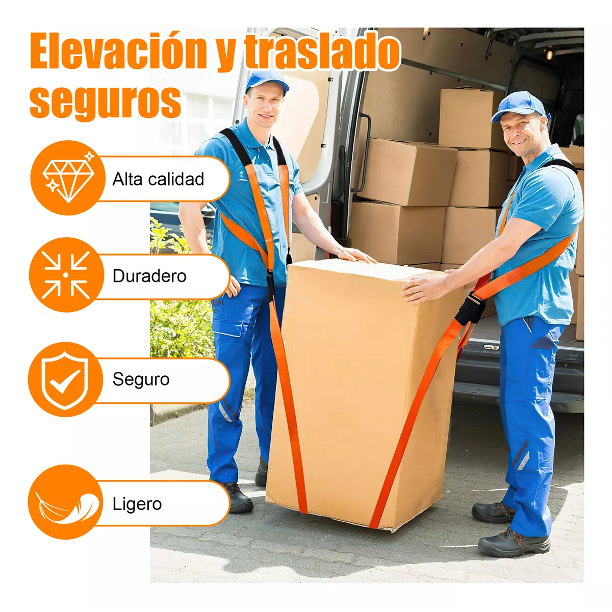 Foto 4 pulgar | Correas Móviles Correas Para Levantar Mover Muebles Eo Safe Imports Esi-16393 Multicolor