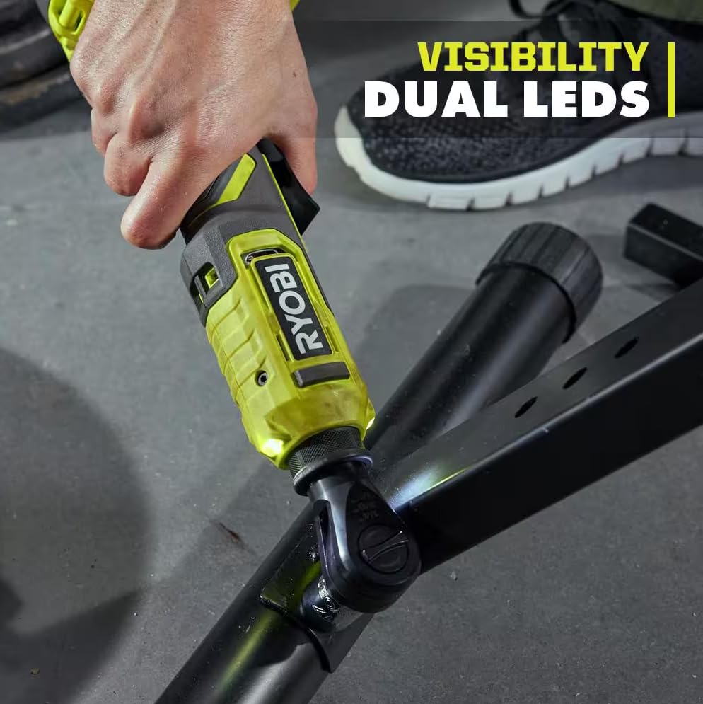 Foto 7 | Trinquete Inalámbrico Multitamaño Ryobi One+ 18 V Pcl280b - Venta Internacional