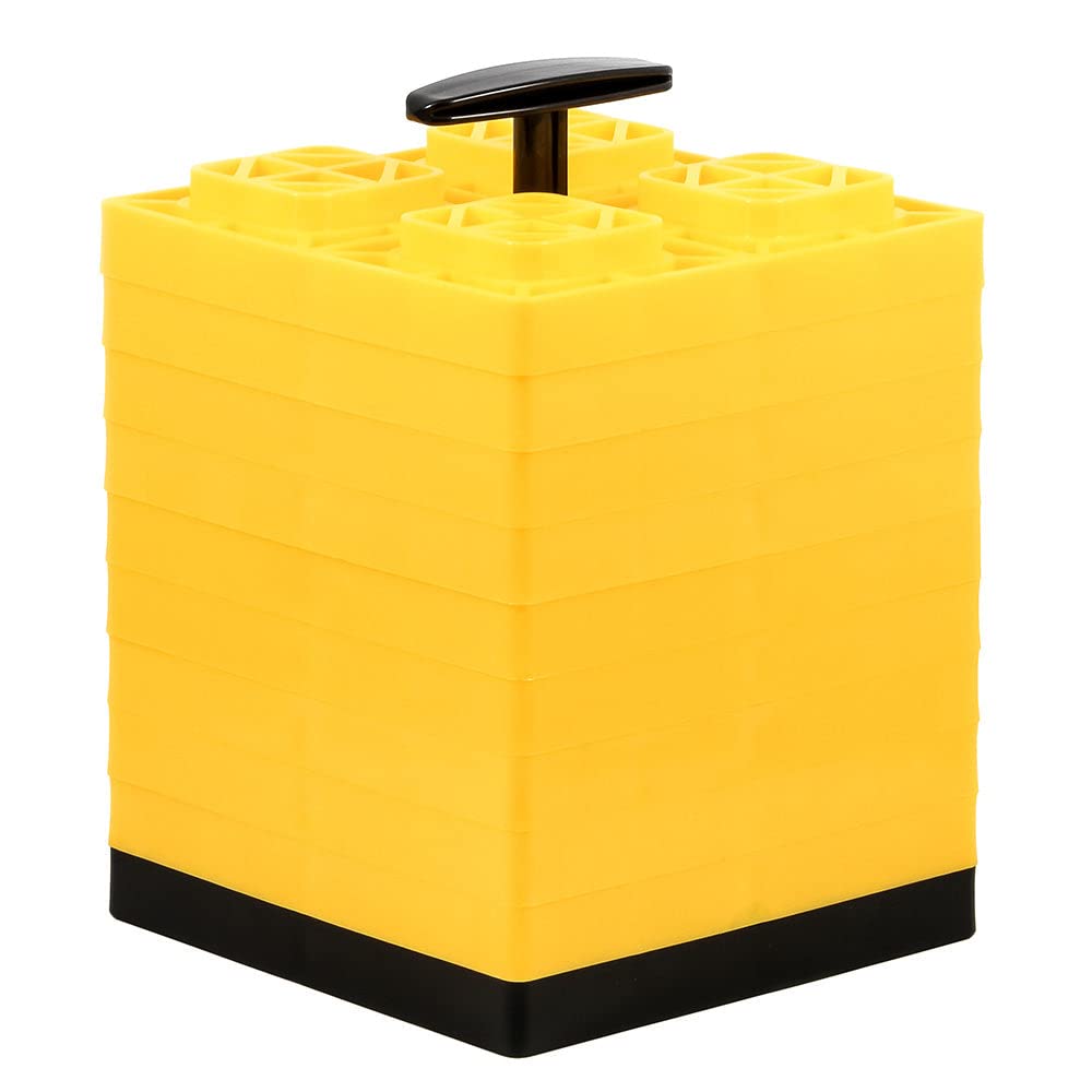 Foto 1 | Bloques De Nivelación Camco Fasten Con Mango En T, 2 X 2 Pulgadas, Color Amarillo, Paquete De 10 - Venta Internacional.