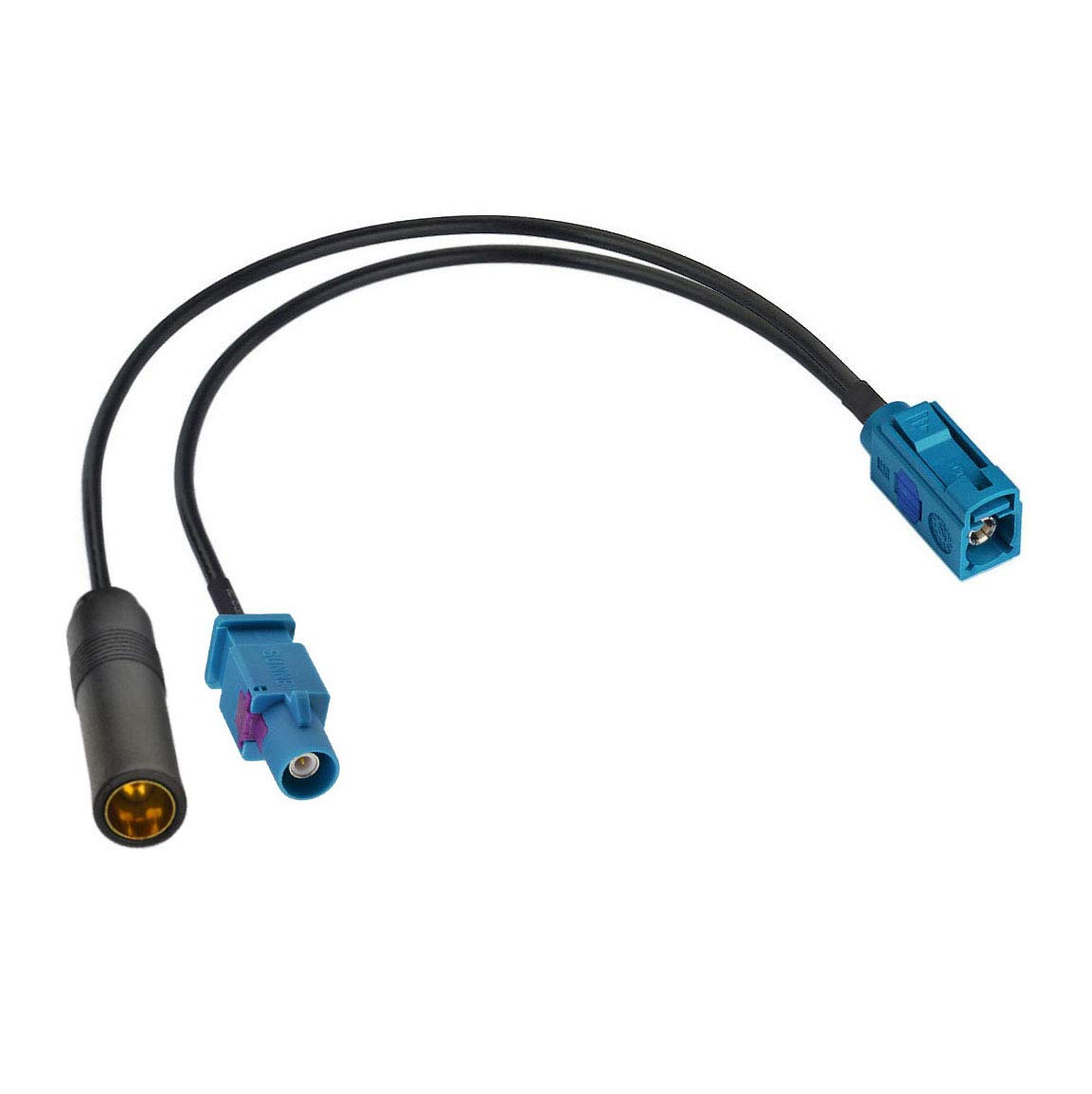 Foto 1 | Divisor De Antena De Coche Bingfu Fakra Z Hembra Macho A Din 15 Cm - Venta Internacional.