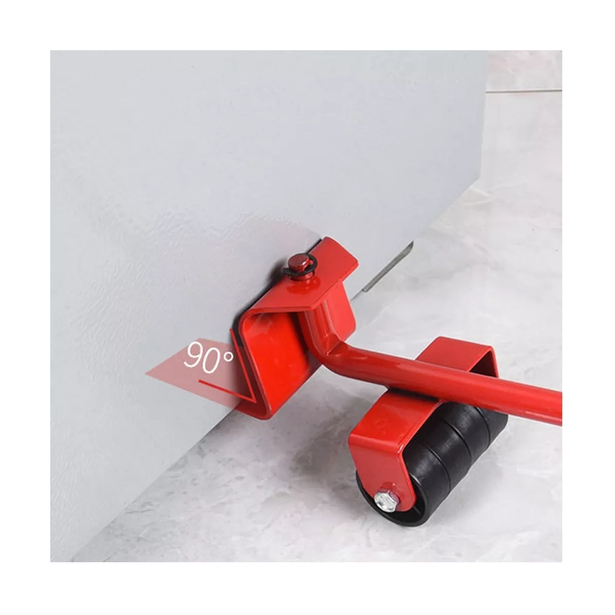Foto 4 pulgar | Herramienta Elevadora Con Ruedas Para Mover Muebles Pesados Eo Safe Imports Esi-16027 Rojo