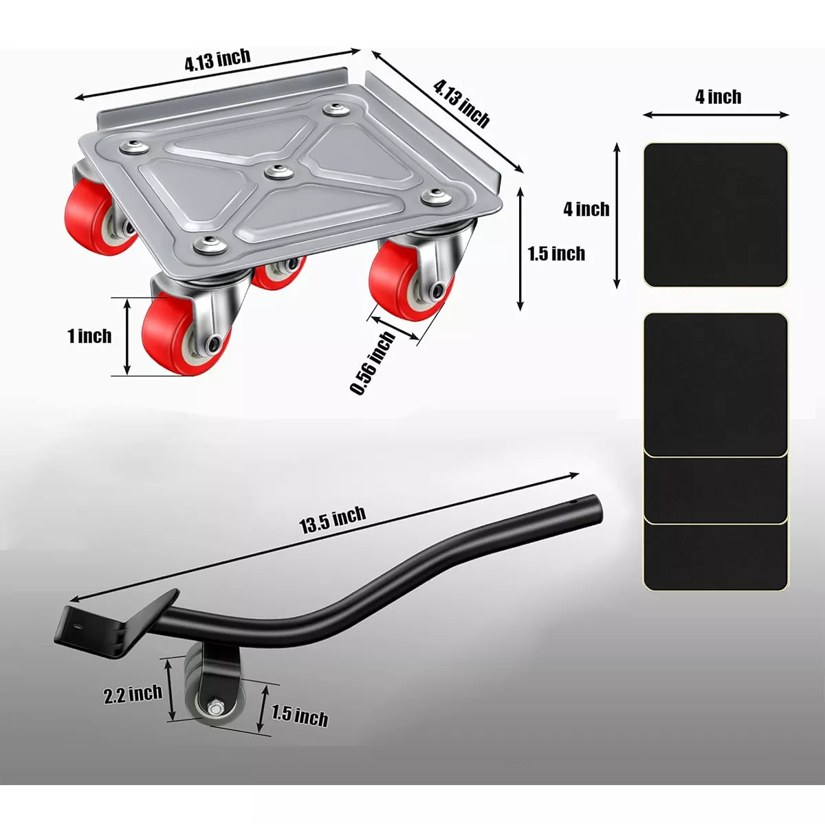 Foto 3 pulgar | Herramienta Elevadora Con Ruedas Para Mover Muebles Pesados Eo Safe Imports Esi-16028 Multicolor
