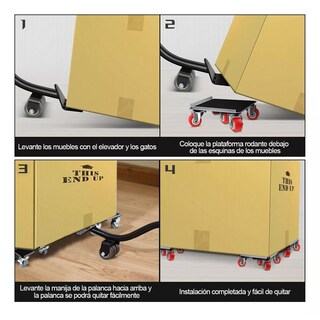 Foto 3 | Herramienta Elevadora Con Ruedas Para Mover Muebles Pesados Eo Safe Imports Esi-16028 Multicolor