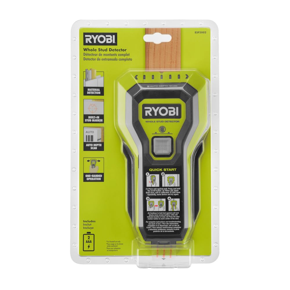 Foto 4 pulgar | Detector De Madera Y Metal Ryobi Esf5002 Stud Finder - Venta Internacional.