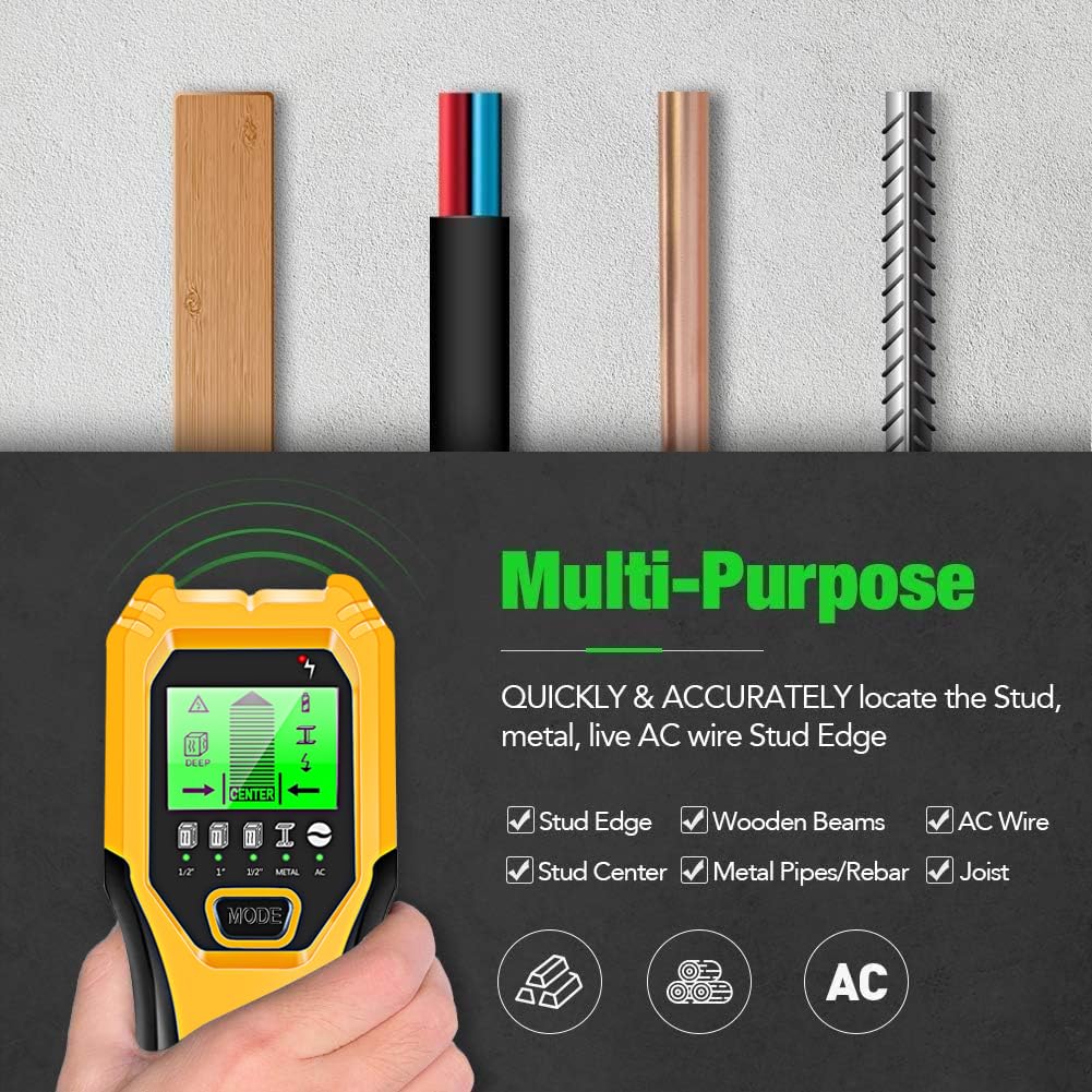 Foto 4 | Escáner De Pared Stud Finder Folai 5 En 1, Inteligente Mejorado Con Pantalla Lcd - Venta Internacional.