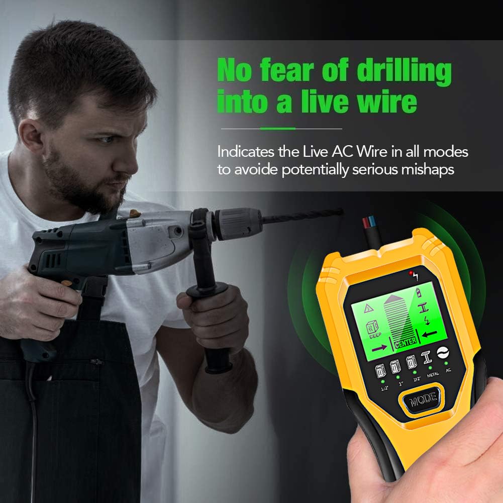 Foto 6 pulgar | Escáner De Pared Stud Finder Folai 5 En 1, Inteligente Mejorado Con Pantalla Lcd - Venta Internacional.