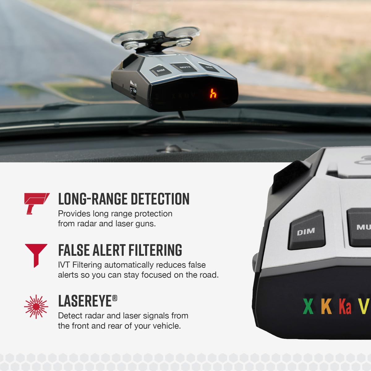 Foto 3 | Detector De Radar Láser Cobra Rad 350 Oled De Largo Alcance Negro - Venta Internacional.