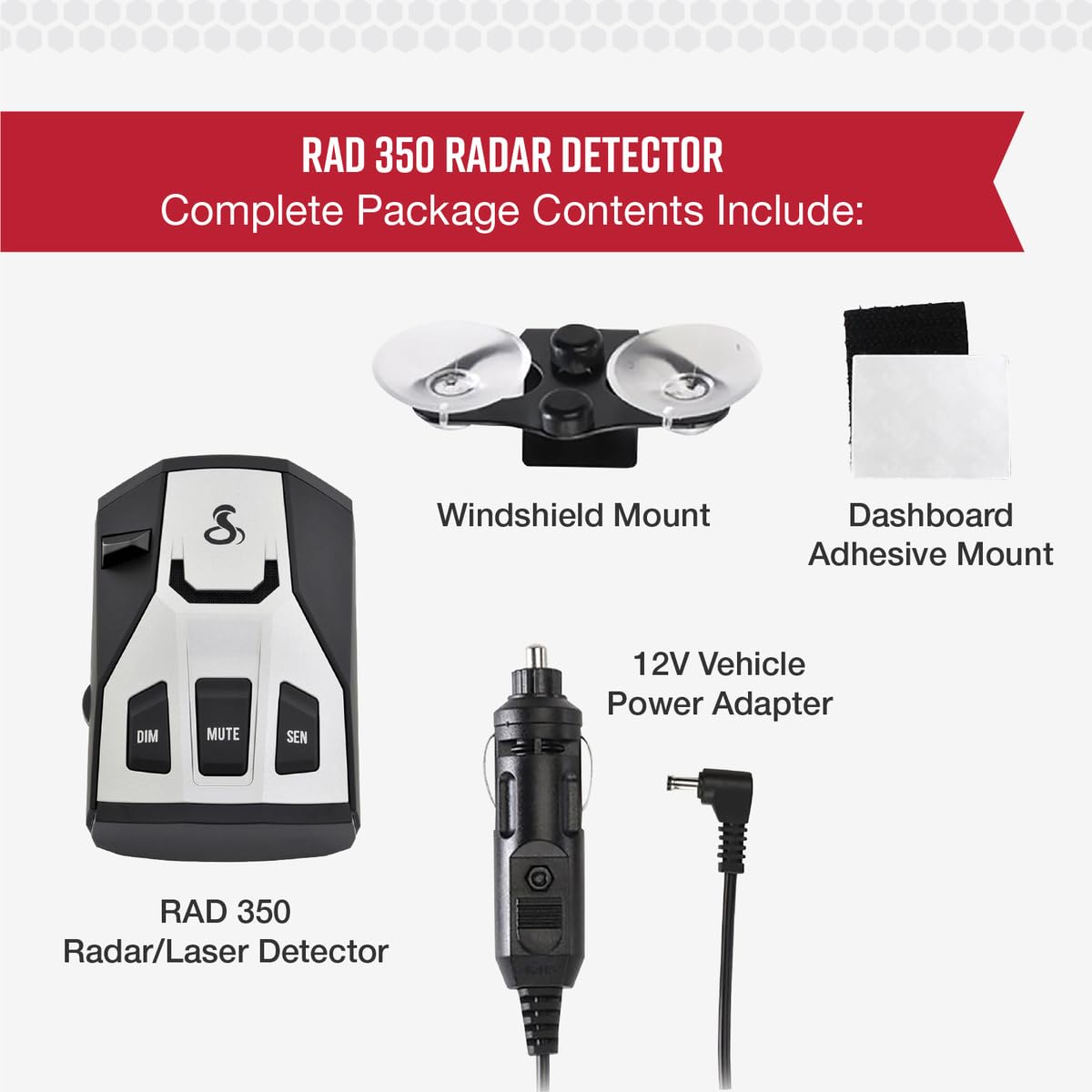 Foto 6 | Detector De Radar Láser Cobra Rad 350 Oled De Largo Alcance Negro - Venta Internacional.