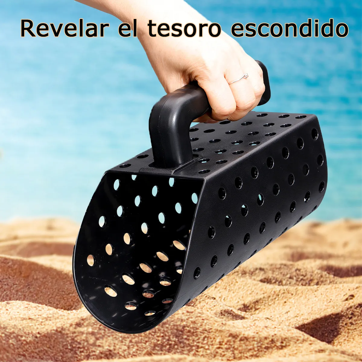 Foto 4 | Cuchara Y Pala Lab.g  Para Arena Para La Detección De Metales Negro