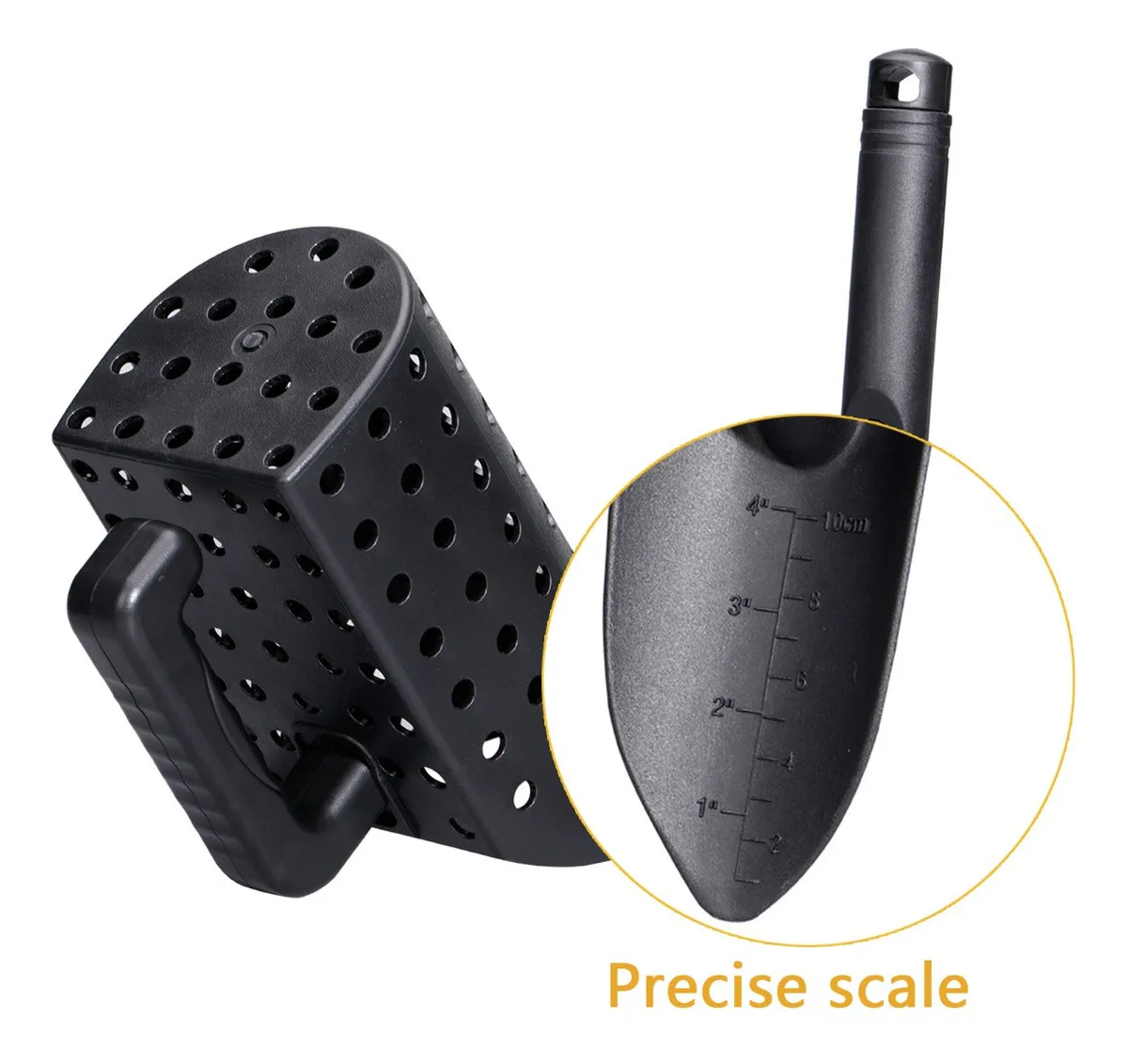 Foto 5 | Cuchara Y Pala Lab.g  Para Arena Para La Detección De Metales Negro