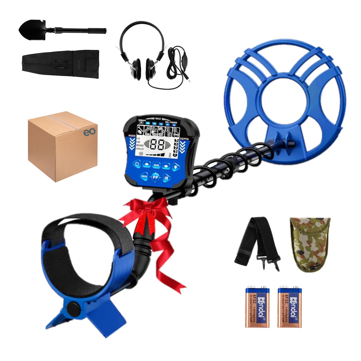 Detector De Metales Alta Precisión Y Impermeables 5 Modos Eo Safe Imports Esi-20893 Azul $2,769