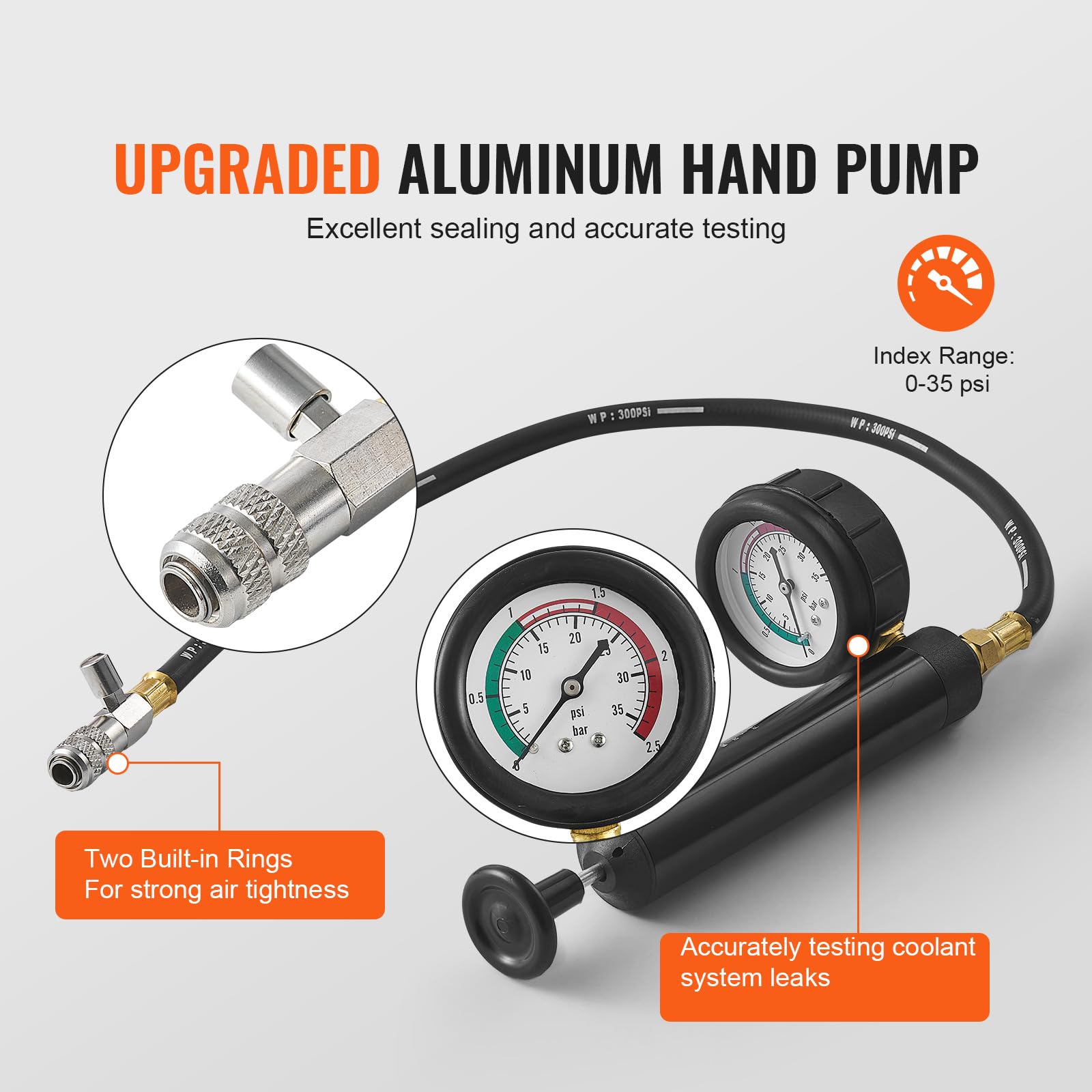 Foto 4 pulgar | Kit De Medidor De Presión De Radiador Vevor, 28 Piezas, Para Automóviles Y Motocicletas - Venta Internacional.