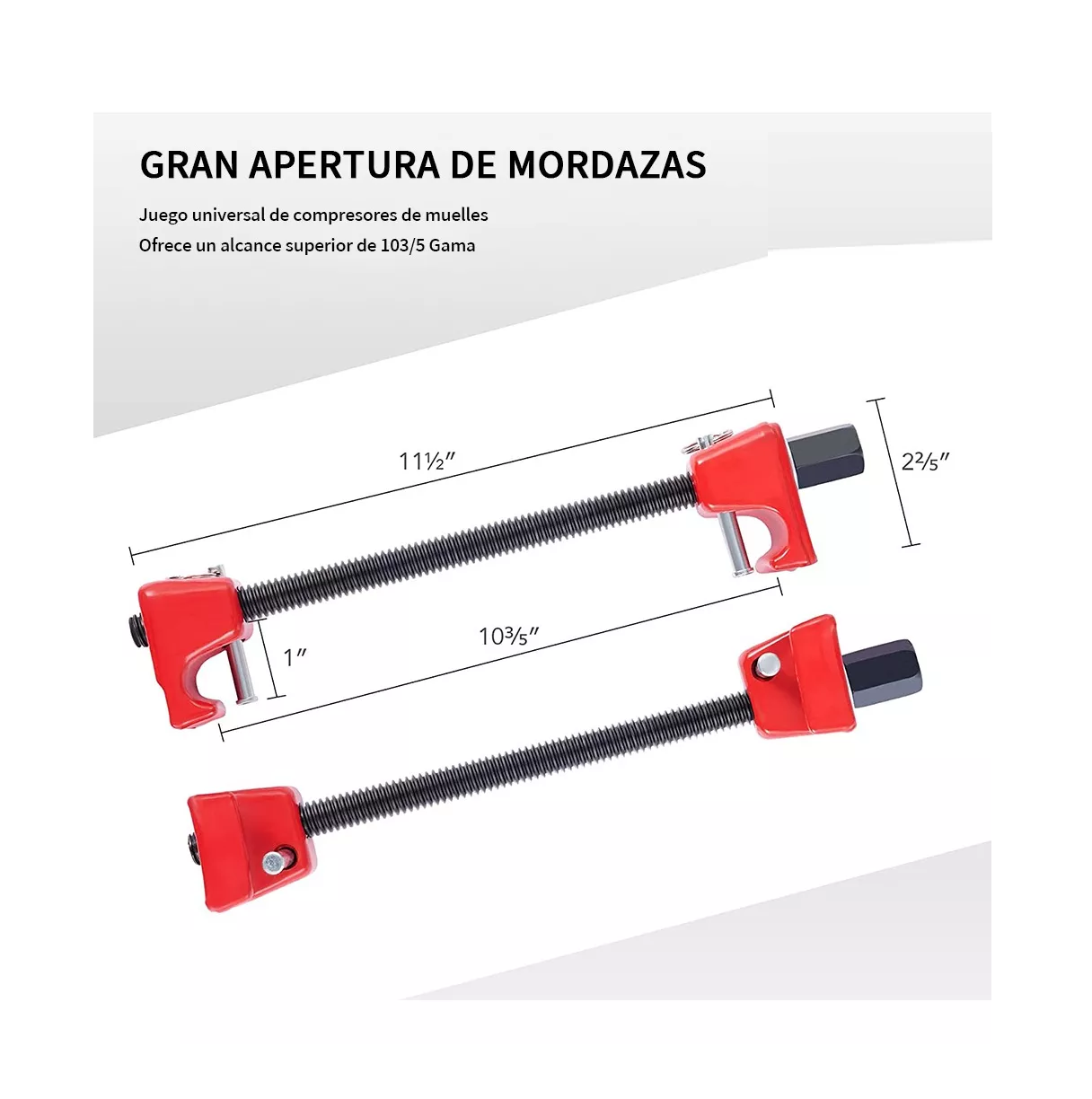 Foto 6 pulgar | Compresor De Resorte Amortiguador Para Auto Rojo