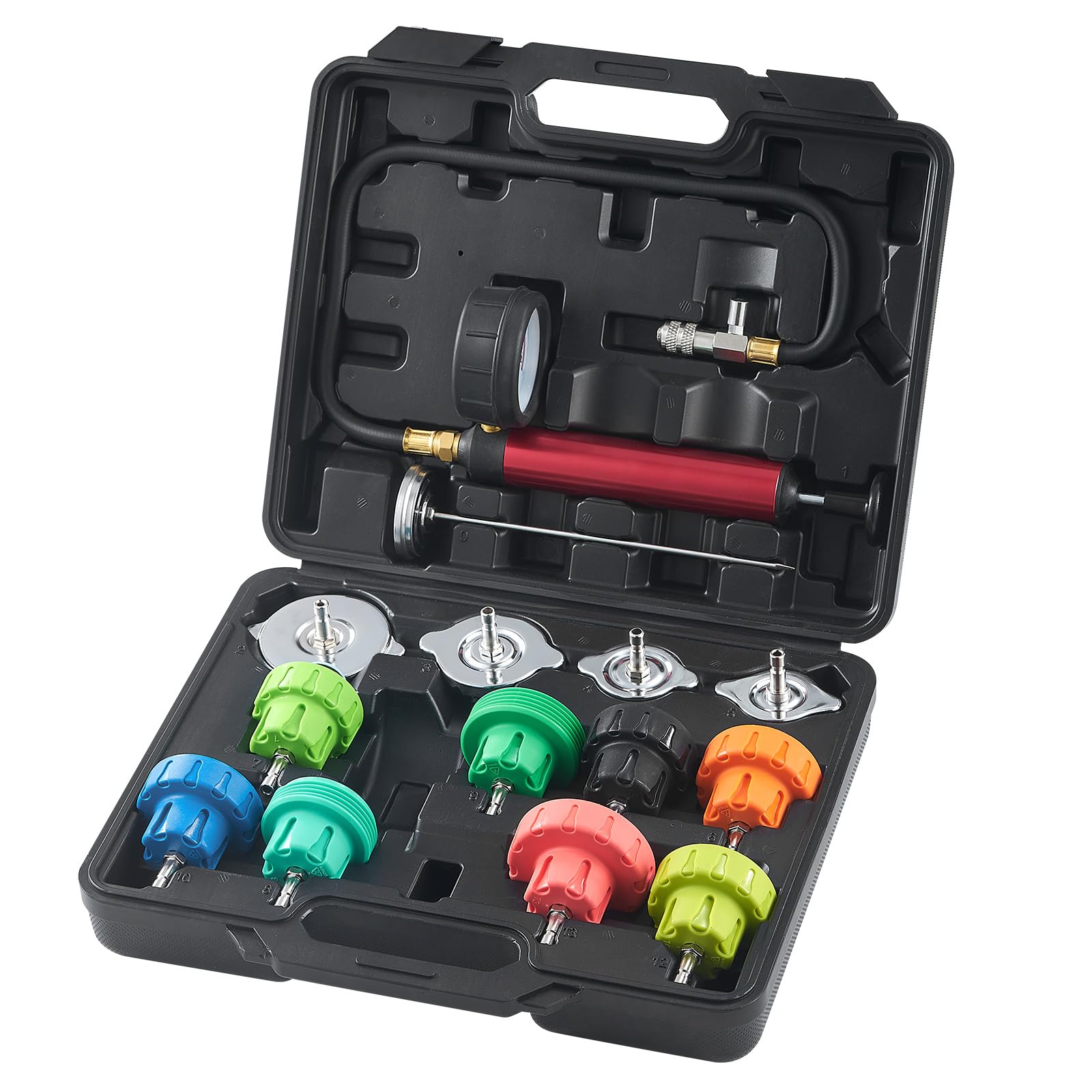 Foto 2 pulgar | Kit De Medidor De Presión De Radiador Vevor Automotive 14 Piezas - Venta Internacional.
