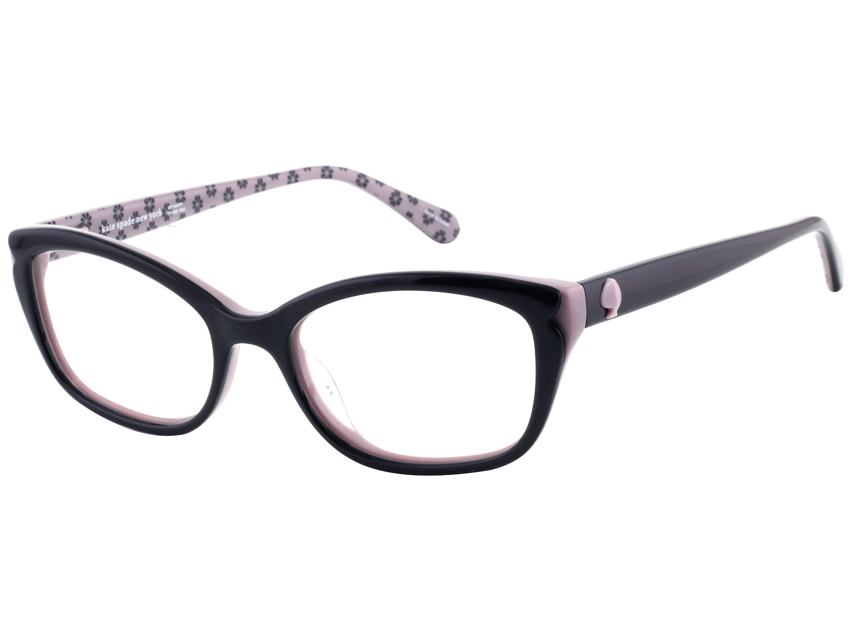 Armazón Oftálmico Kate Spade Arabel tipo Cat Eye color Negro