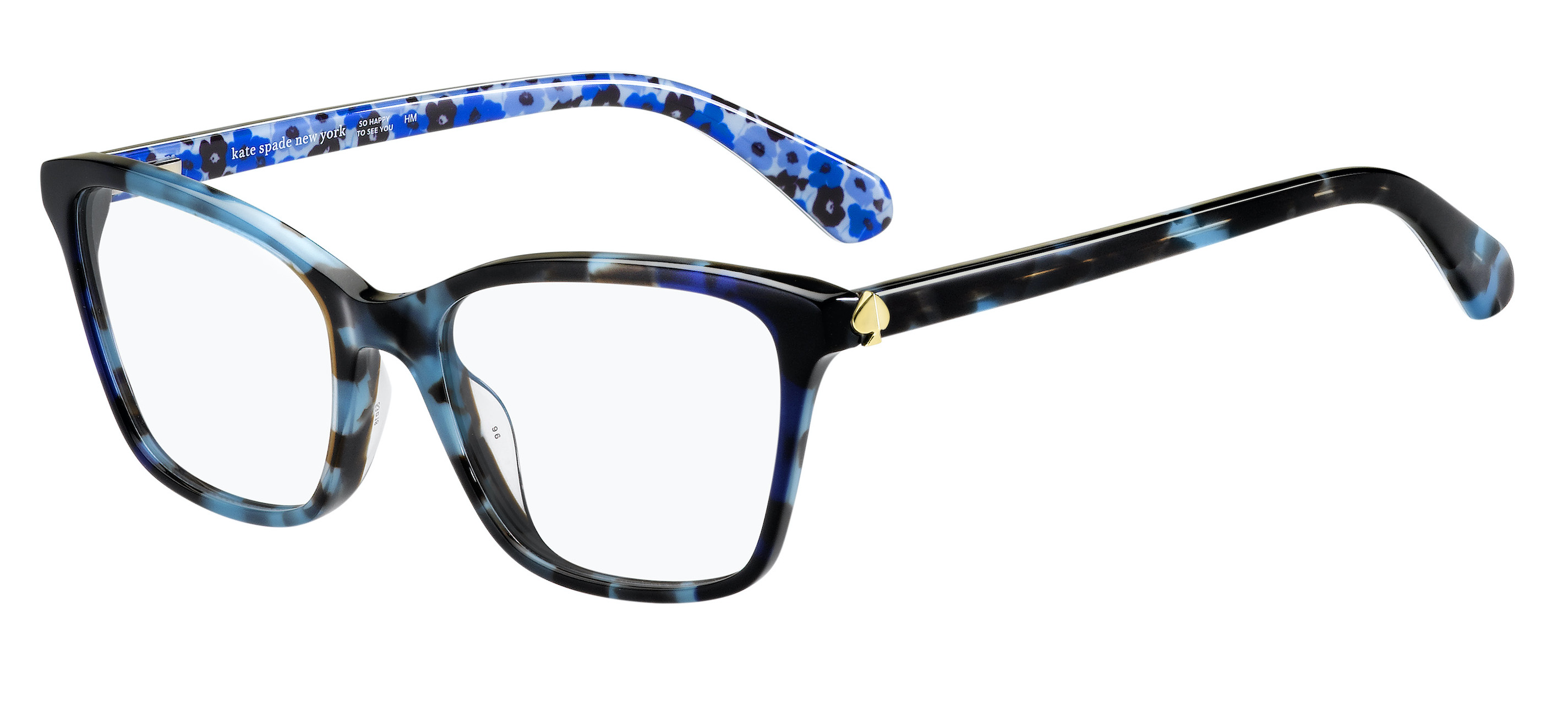 Armazón Oftálmico Kate Spade Cailye Rectangular color Habana Azul