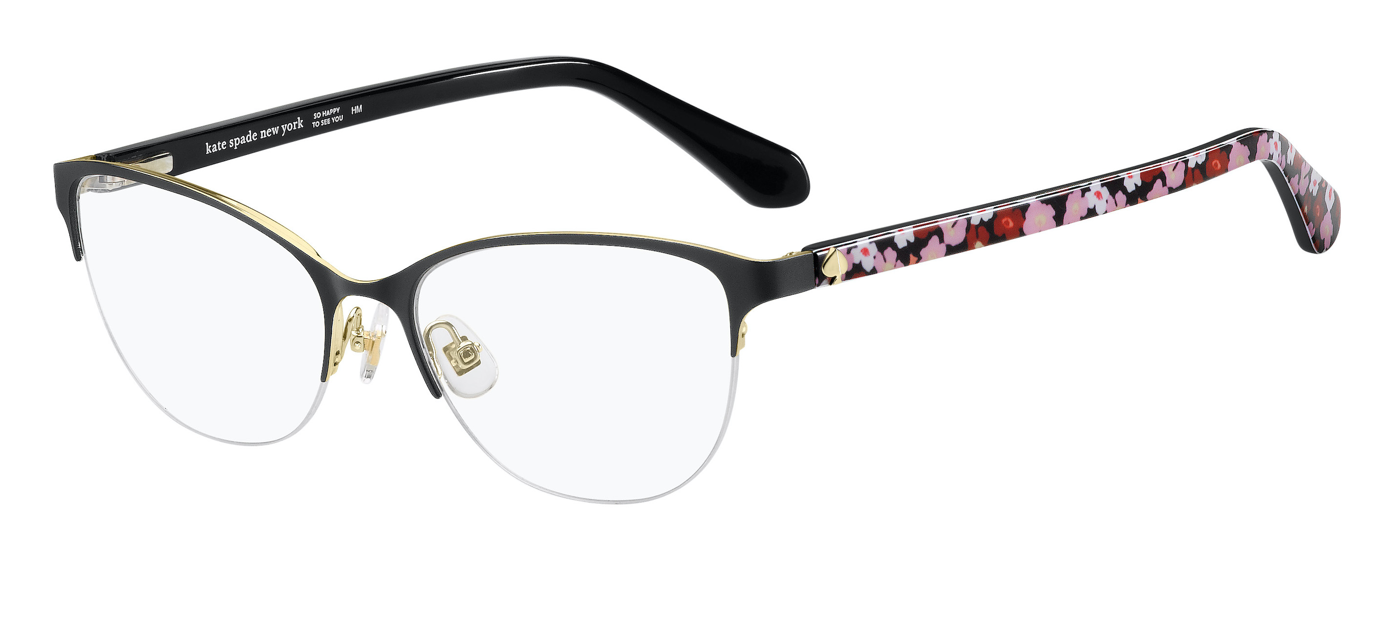 Armazón Oftálmico Kate Spade Adalina Cat Eye color Negro