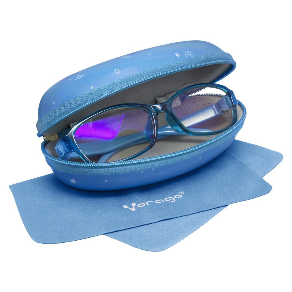 Lentes Vorago KG200-BL color Azul Anti Blue Light para Niños