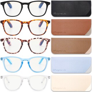 Foto 1 | Magma Life Lentes Blue Light Para Computadora Y Lectura 1.0 Dioptrías Pack De 5 Gafas Con Armazones Modernos