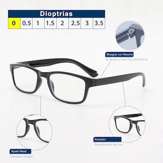 Foto 3 | Magma Life Lentes Blue Light Sin Aumento Set De 5 Gafas Con Armazón Negro Para Computadora Y Lectura Hombre Y Mujer