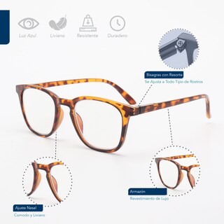 Foto 7 | Magma Life Lentes Para Lectura Y Computadora 2.5 Dioptrías | Set De 5 Gafas Con Filtro Blue Light Y Armazones Modernos