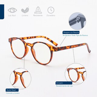 Foto 7 | Magma Life Lentes Para Computadora Y Lectura: Set 5 Con Tecnología Blue Light Y Armazones Clásicos (multicolor 1